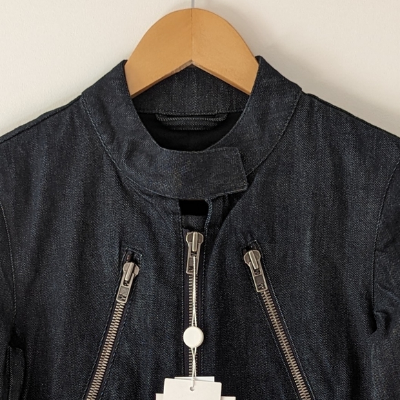 Maison Martin Margiela Limited Edition 5 Five Zip Denim Moto Biker Jacket 38 2 - Picture 3 of 16